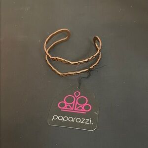 Paparazzi Twisted Copper Bracelet